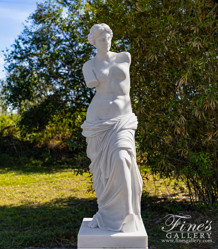 Marble Statues  - Statuary Marble Venus De Milo Statue - MS-1363